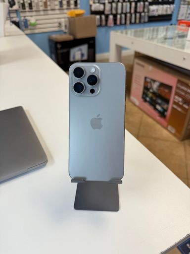 iPhone 15 Pro Max Natural Titanium 256GB Factory Unlocked (Physical & E-Sim)
