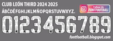 Font Vector Club León Third 3rd 2024 2025 kit