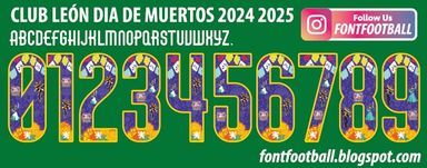 Font Vector Club León Dia de Muertos 2024 2025 kit