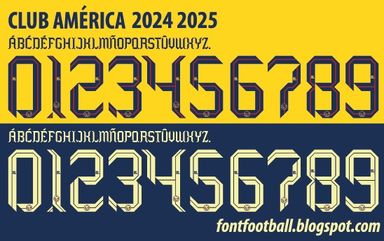 Font Vector Club América 2024 2025 kit