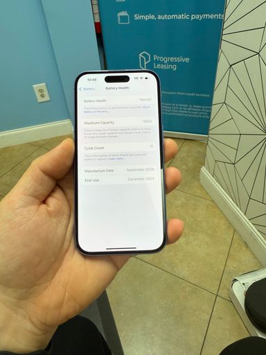 iPhone 16 Ultramarine 128GB Unlocked with Physical Sim Card and Apple care