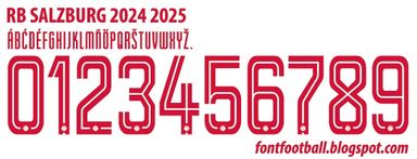 Font Vector RB Salzburg 2024 2025 kit