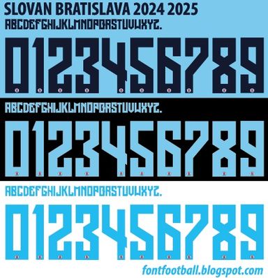 Font Vector Slovan Bratislava 2024 2025 kit