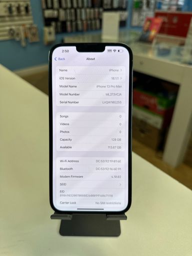 iPhone 13 Pro Max sierra 128 gb factory unlocked e sim and physical like new