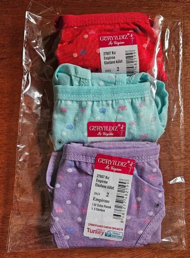 Lot de 3 Slips Petite Fille 