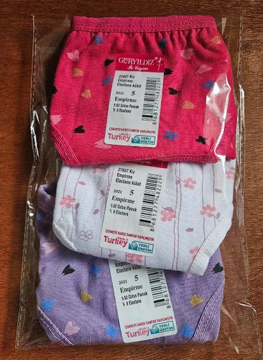 Lot de 3 Slips Petite Fille 