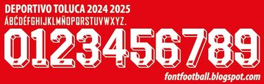 Font Vector Deportivo Toluca 2024 2025 kit