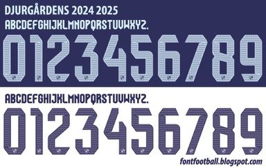 Font Vector Djurgårdens IF Fotboll 2024 2025 kit