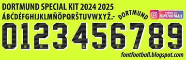 Font Vector Dortmund Special Kit 2024 2025 kit
