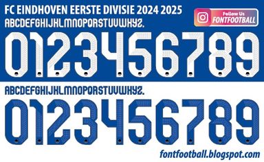 Font Vector FC Eindhoven Eerste Divisie 2024 2025 kit