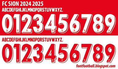 Font Vector FC Sion 2024 2025 kit