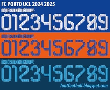 Font Vector Fc Porto UCL 2024 2025 kit