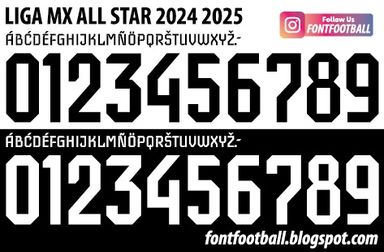 Font Vector Liga MX All Star 2024 2025 kit