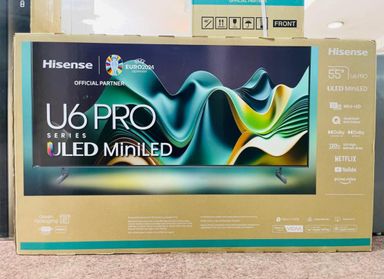 Hisense 55” Smart U6/Q6 Pro ULED MiniLED 4K Frameless Tv 