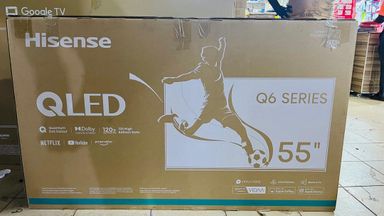 Hisense 55” Smart Q6 QLED 4K Frameless Tv