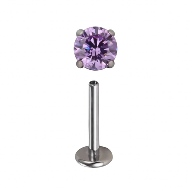 Labret punto de luz morado