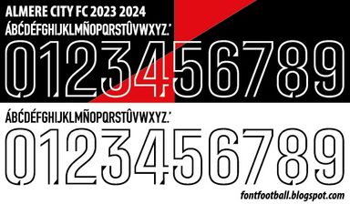 Font Vector Almere City FC 2023 2024 kit