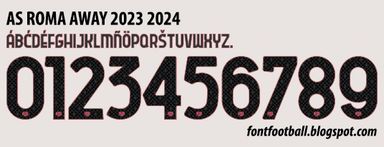 Font Vector AS Roma Away 2023 2024 kit