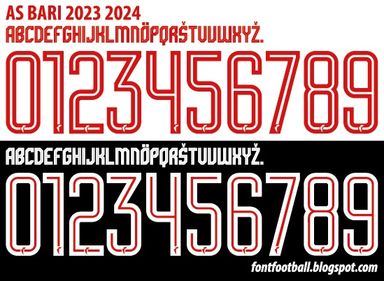 Font Vector AS Bari 2023 2024 kit