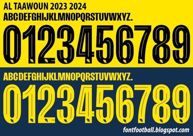Font Vector AL Taawoun 2023 2024 kit