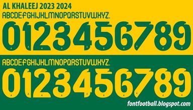Font Vector AL Khaleej 2023 2024 kit