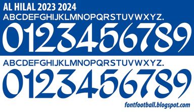 Font Vector AL Hilal FC 2023 2024 kit
