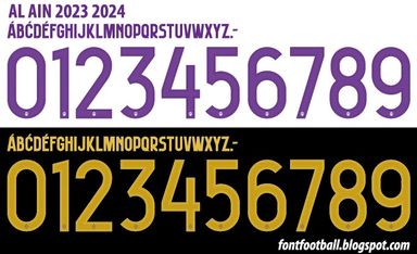 Font Vector AL Ain 2023 2024 kit