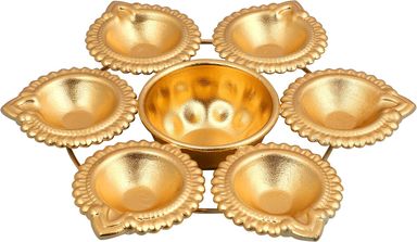 DIWALI DIYA LIGHT 7INCH  SET OF 3PCS