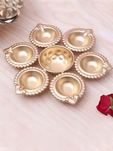 DIWALI DIYA LIGHT 7INCH  SET OF 3PCS