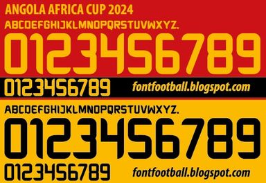 Font Vector Angola Africa Cup 2024 kit