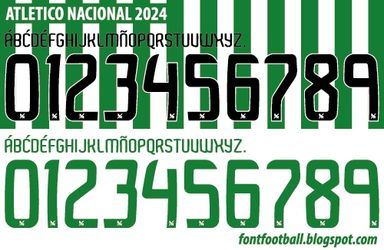 Font Vector Atlético Nacional SA 2024 kit
