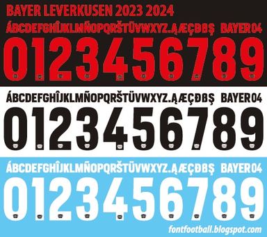 Font Vector Bayer Leverkusen 2023 2024 kit