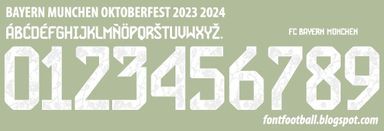 Font Vector Bayern Munchen Oktoberfest 2023 2024 kit
