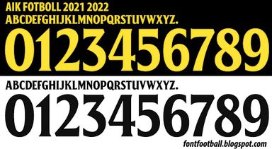 Font Vector AIK Fotboll 2021 2022 kit