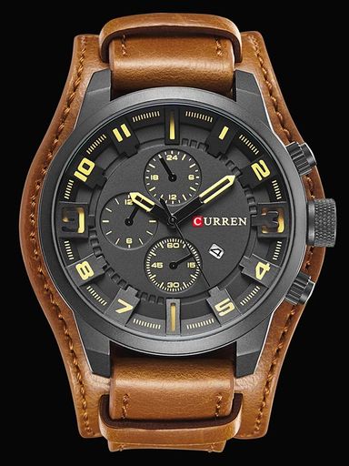 Montre Cuir Vintage Homme