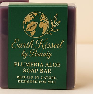 Earth Kissed by Beauty Plumeria Aloe Soap Bar BA 