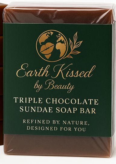 Earth Kissed by Beauty Triple Chocolate Sundae Soap Bar BA 