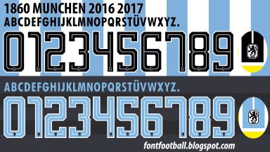 Font Vector 1860 Munchen 2016 2017 kit
