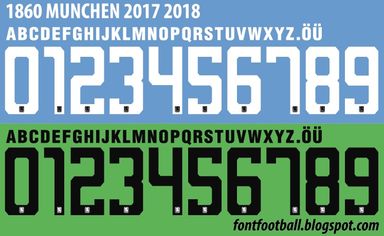 Font Vector 1860 Munchen 2017 2018 kit