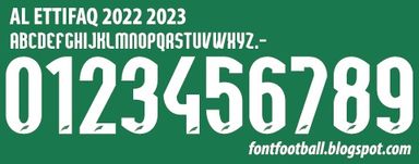 Font Vector AL Ettifaq 2022 2023 kit