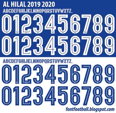 Font Vector AL Hilal FC 2019 2020 kit