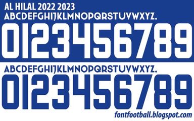 Font Vector AL Hilal FC 2022 2023 kit