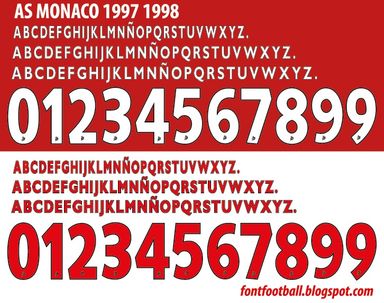 Font Vector AS Monaco 1997 1998 kit