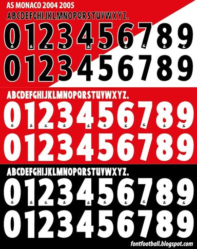 Font Vector AS Monaco 2004 2005 kit