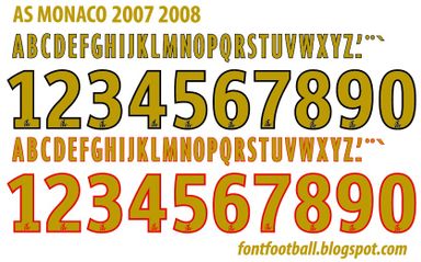Font Vector AS Monaco 2007 2008 kit