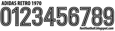 Font Vector Adidas Retro 1970 kit