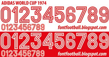 Font Vector Adidas World Cup 1974 kit