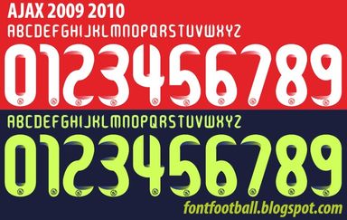 Font Vector Ajax 2009 2010 kit