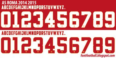 Font Vector AS Roma 2014 2015 Kit