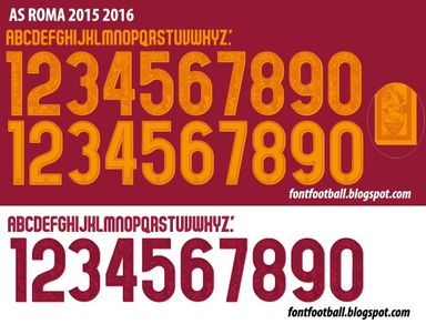 Font Vector AS Roma 2015 2016 kit